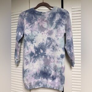 Kids Tie-Dye Long Sleeve Tunic Sweatshirt